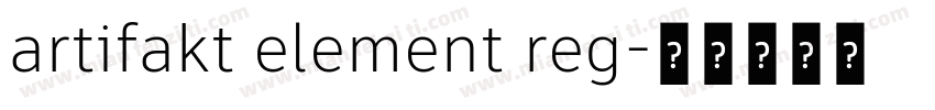 artifakt element reg字体转换